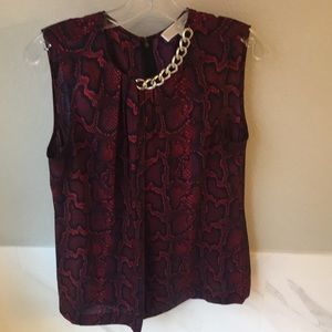 Like New Size L Michael Korda Snake Print Tank